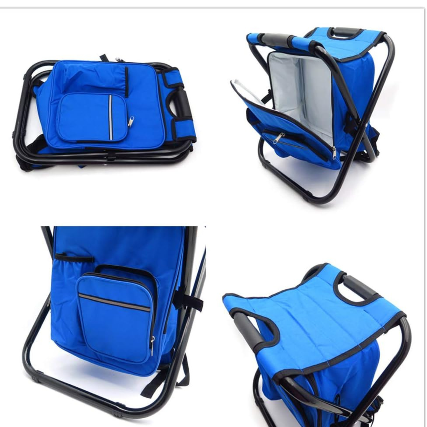 3 in 1 Camping Chair  Backpack with Insulated Cooler Bag