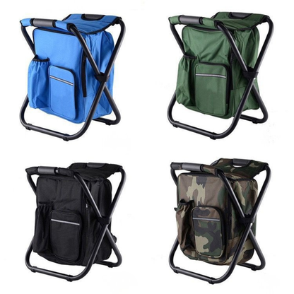 3 in 1 Camping Chair  Backpack with Insulated Cooler Bag