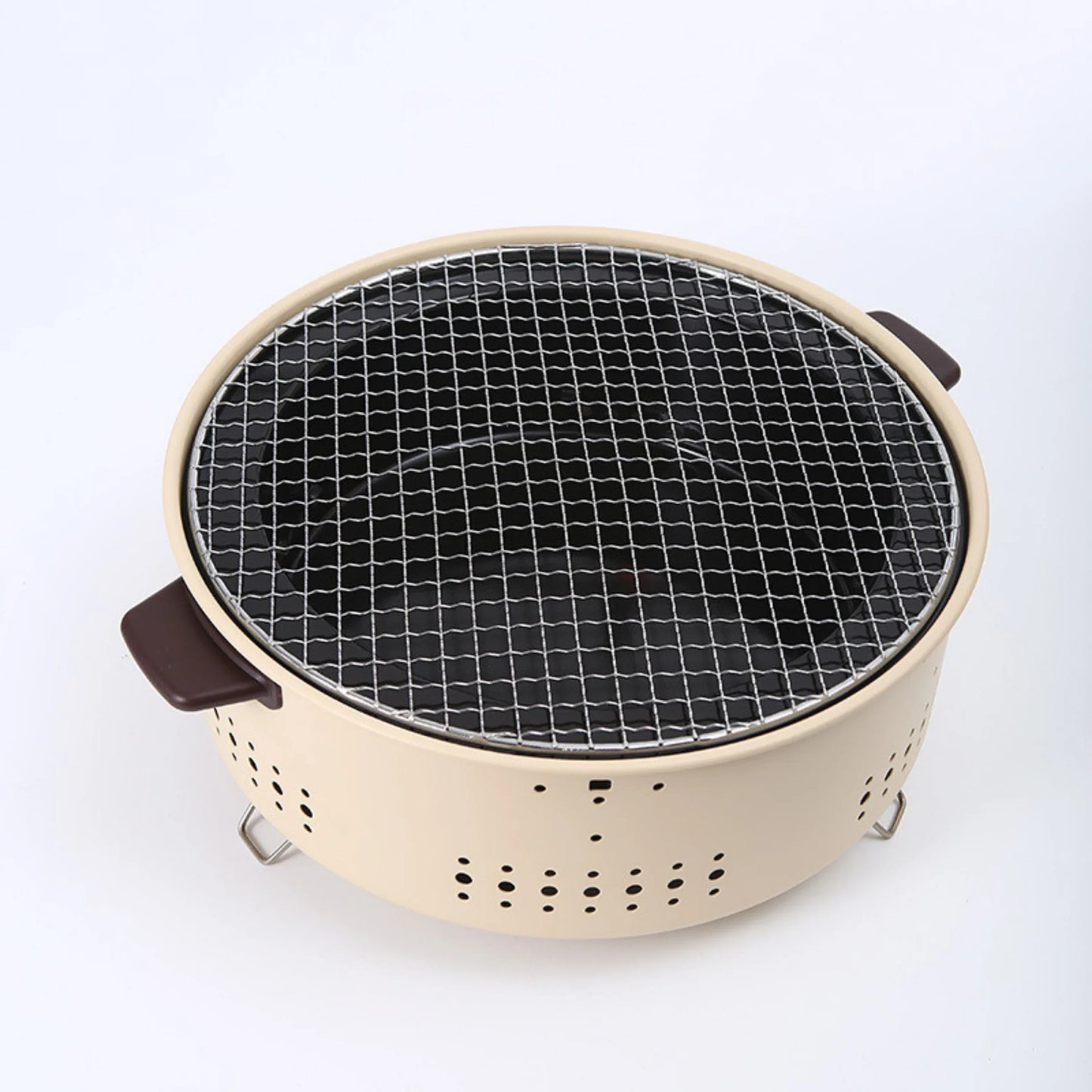 Barbecue Stove Smokeless Grill Outdoor Camping Charcoal Grill Rotisserie Rack - CAMPZONES