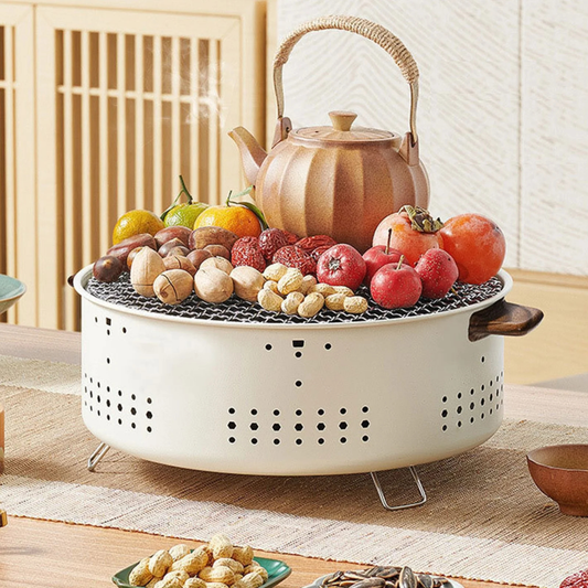 Barbecue Stove Smokeless Grill Outdoor Camping Charcoal Grill Rotisserie Rack