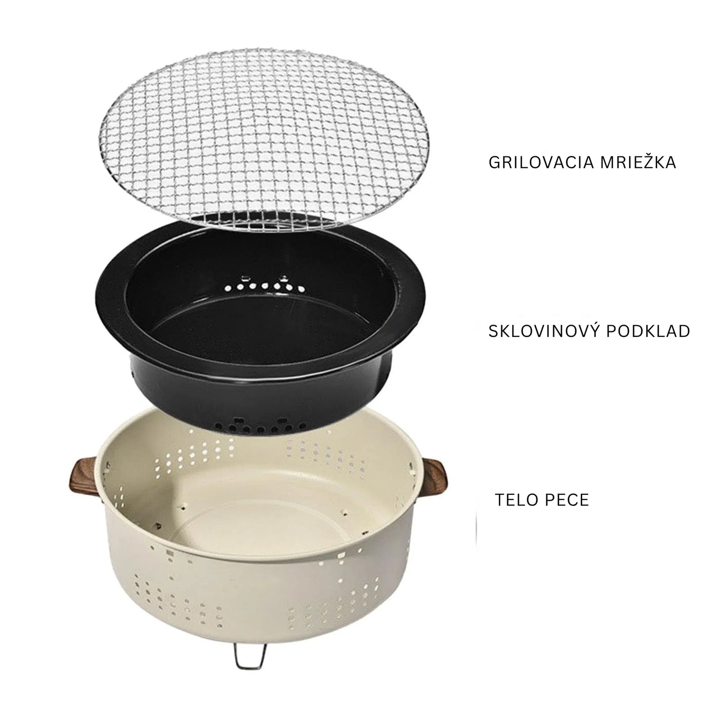 Barbecue Stove Smokeless Grill Outdoor Camping Charcoal Grill Rotisserie Rack - CAMPZONES