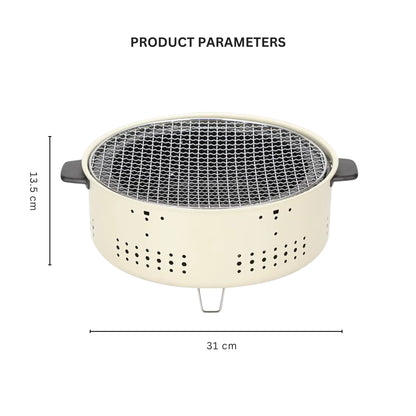 Barbecue Stove Smokeless Grill Outdoor Camping Charcoal Grill Rotisserie Rack - CAMPZONES