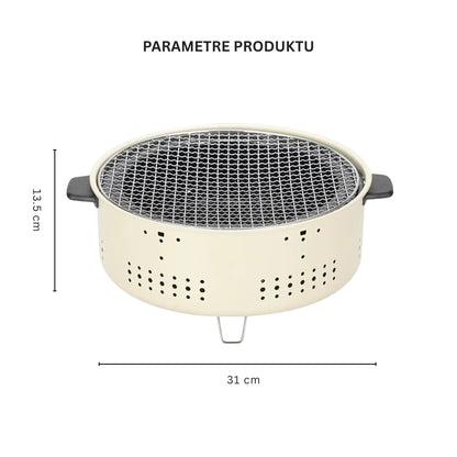 Barbecue Stove Smokeless Grill Outdoor Camping Charcoal Grill Rotisserie Rack - CAMPZONES