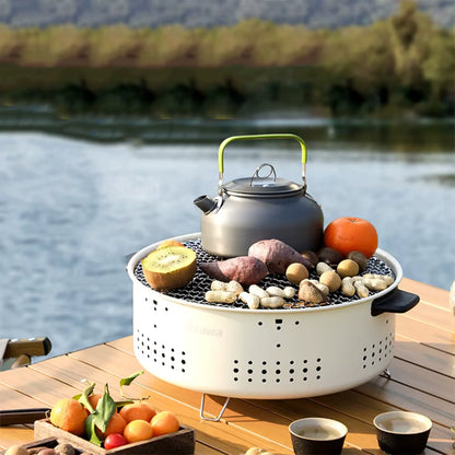 Barbecue Stove Smokeless Grill Outdoor Camping Charcoal Grill Rotisserie Rack - CAMPZONES
