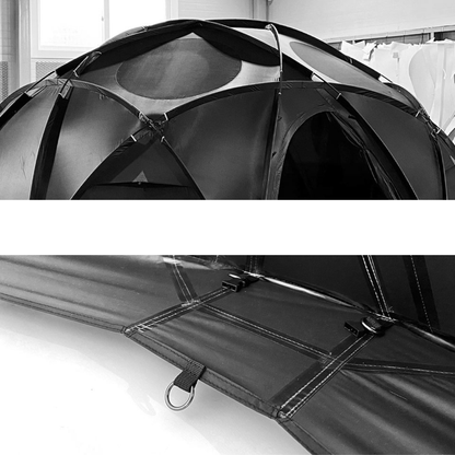 Black Dome Large Camping Glamping Tent