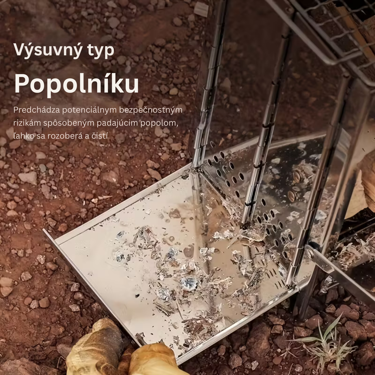 Camping Wood Burning Stainless Steel Stove with Grill Grid