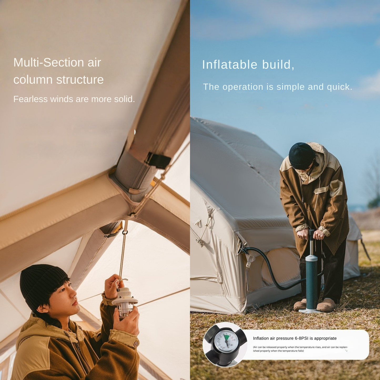 Inflatable Family Tent House for Camping