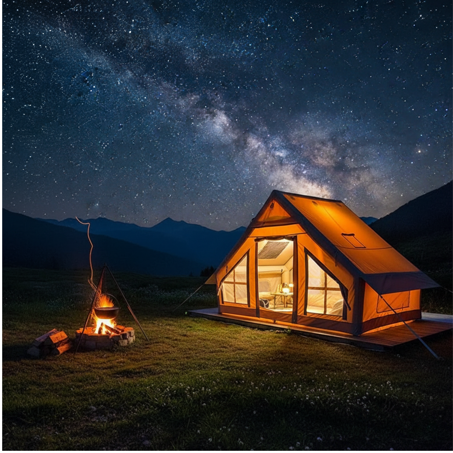 Inflatable Family Tent House for Camping