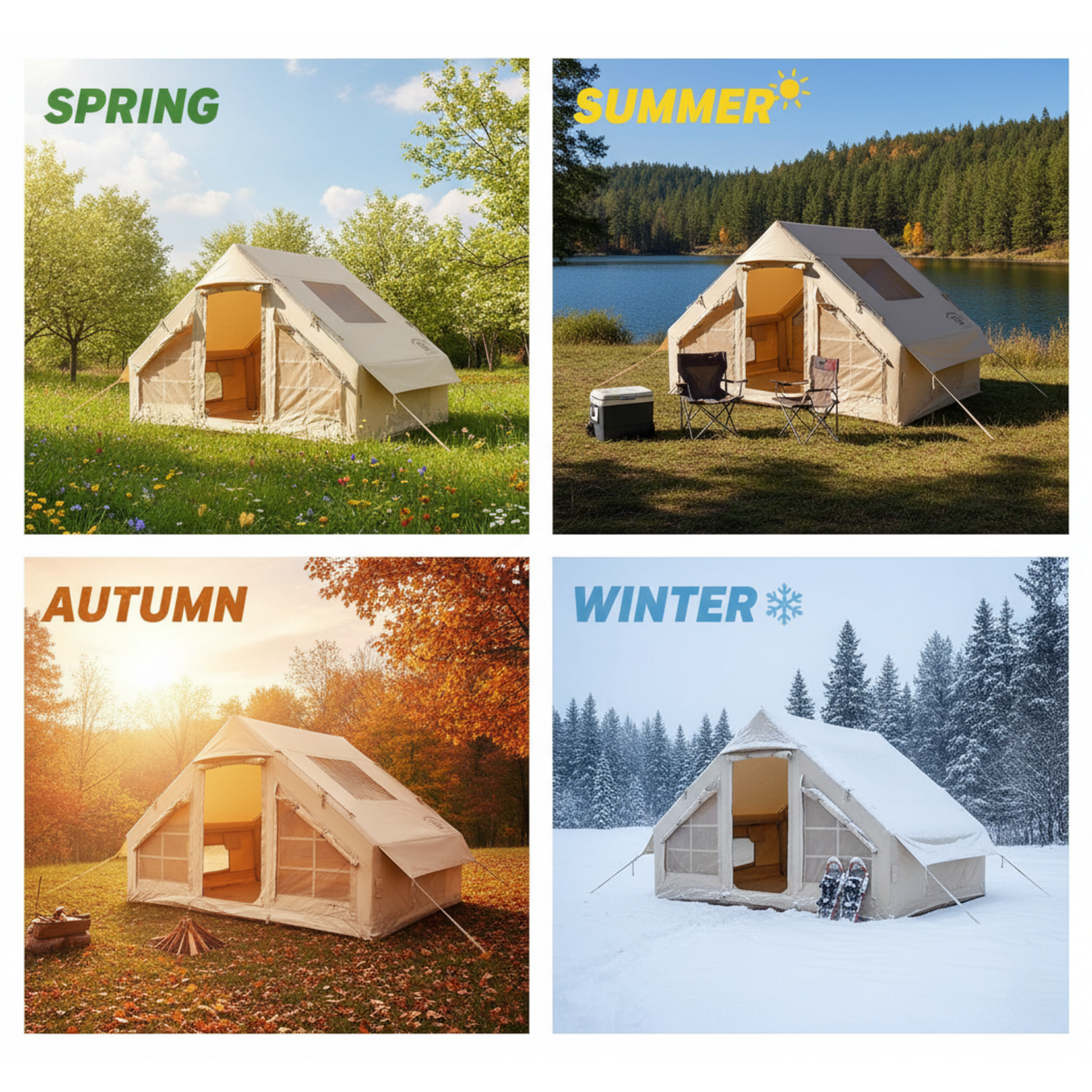 Inflatable Family Tent House for Camping