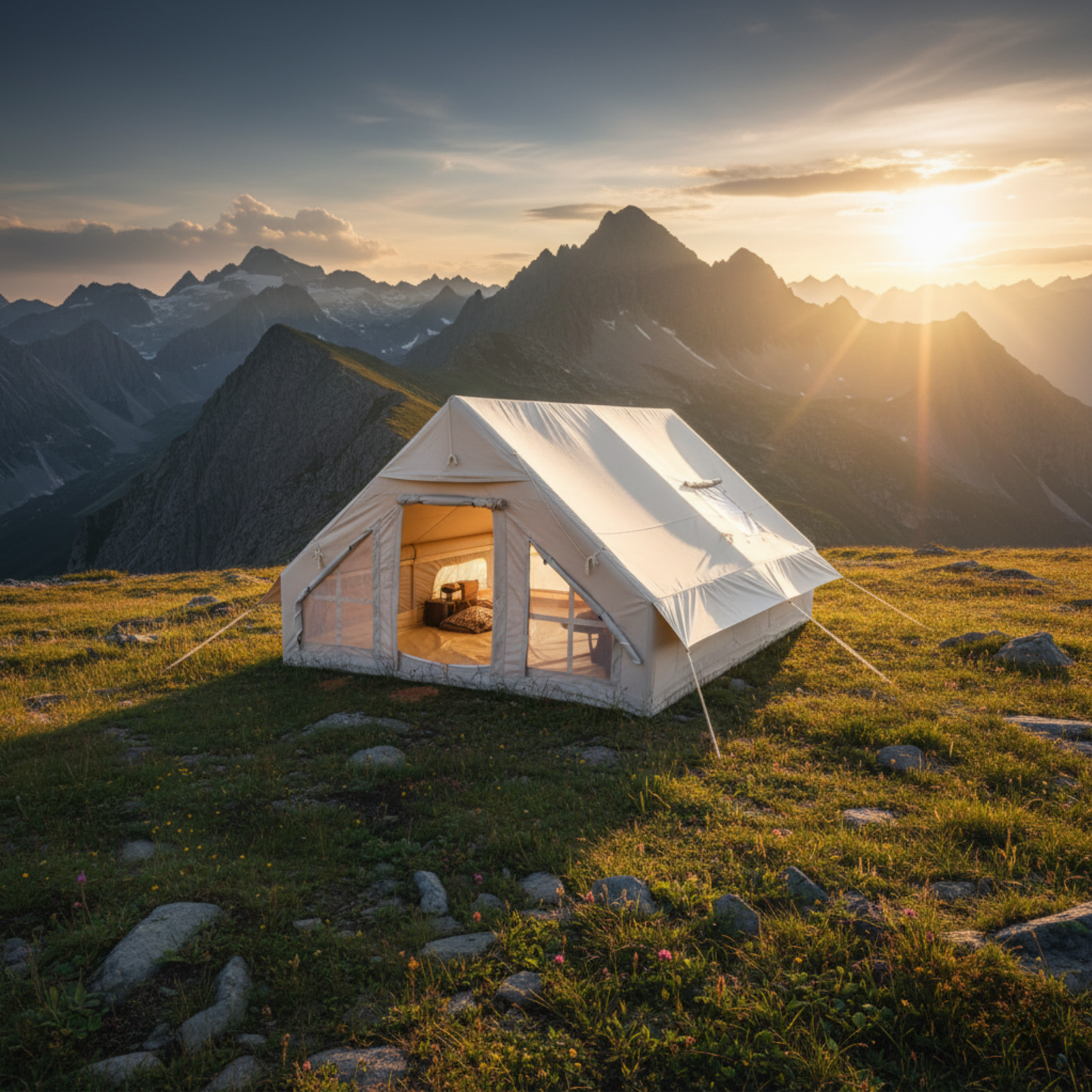 Inflatable Family Tent House for Camping