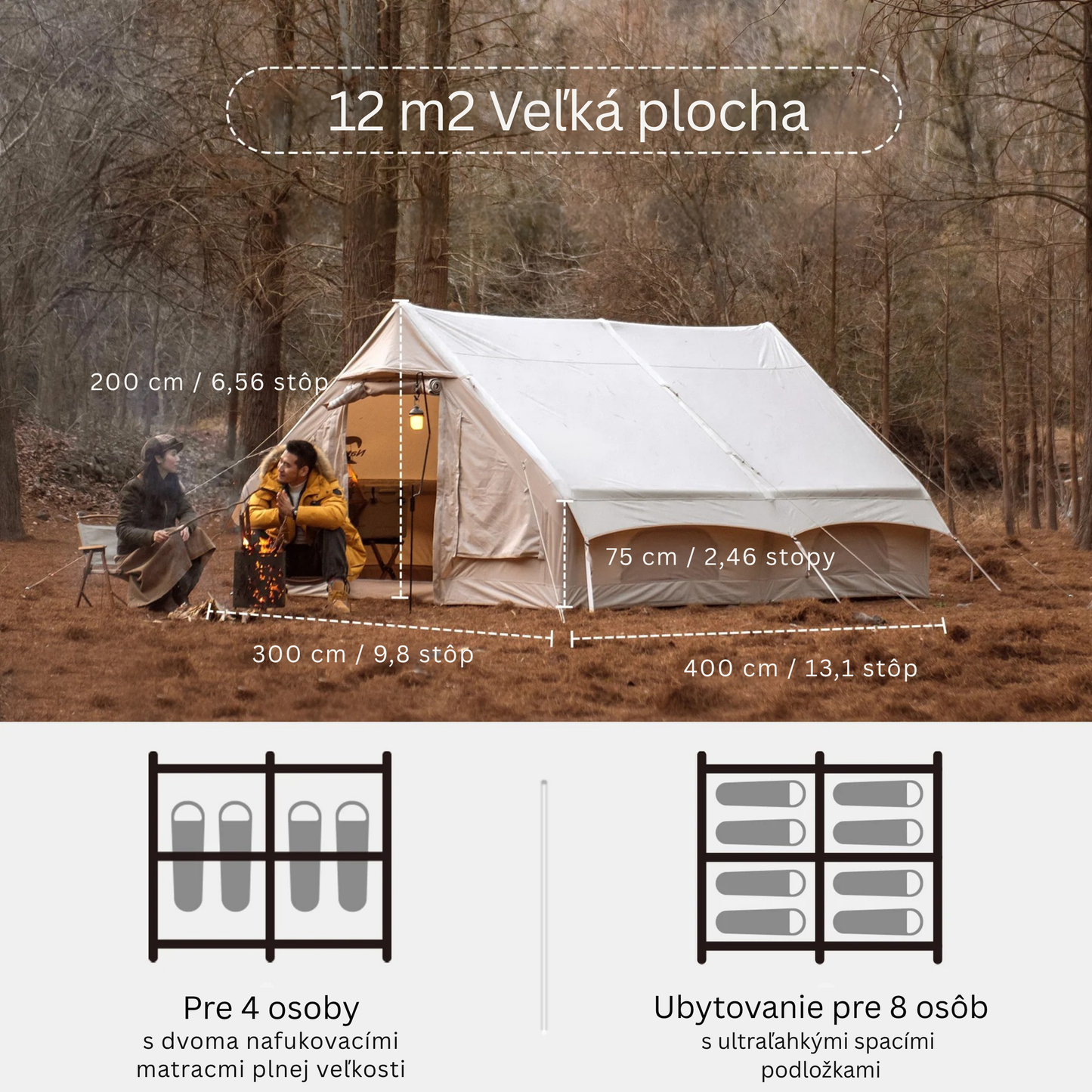 Inflatable Family Tent House for Camping