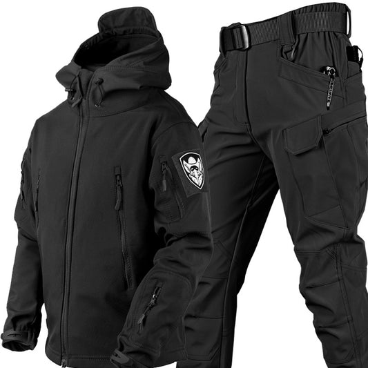 Waterproof Tactical Men’s Soft Shell Jacket & Pants Set