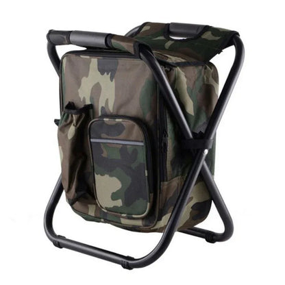3 in 1 Camping Chair  Backpack with Insulated Cooler Bag