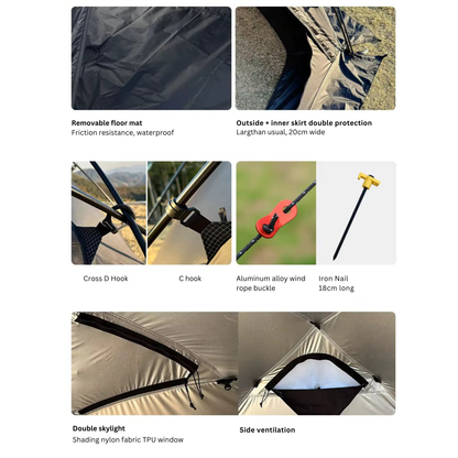 Outdoor Waterproof Hemisphere Dome Camping Tent