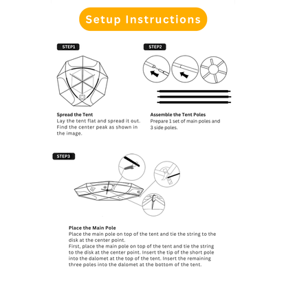 Outdoor Waterproof Hemisphere Dome Camping Tent