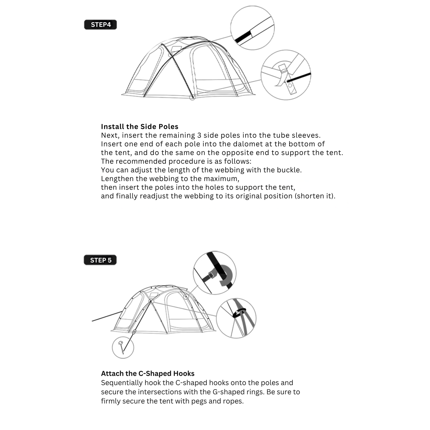 Outdoor Waterproof Hemisphere Dome Camping Tent