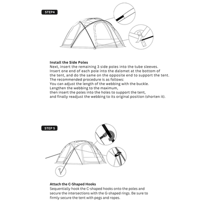 Outdoor Waterproof Hemisphere Dome Camping Tent