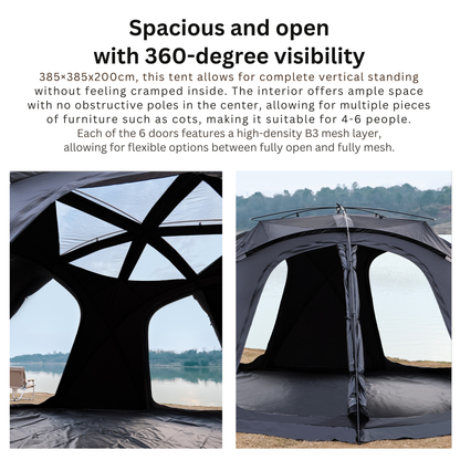 Outdoor Waterproof Hemisphere Dome Camping Tent