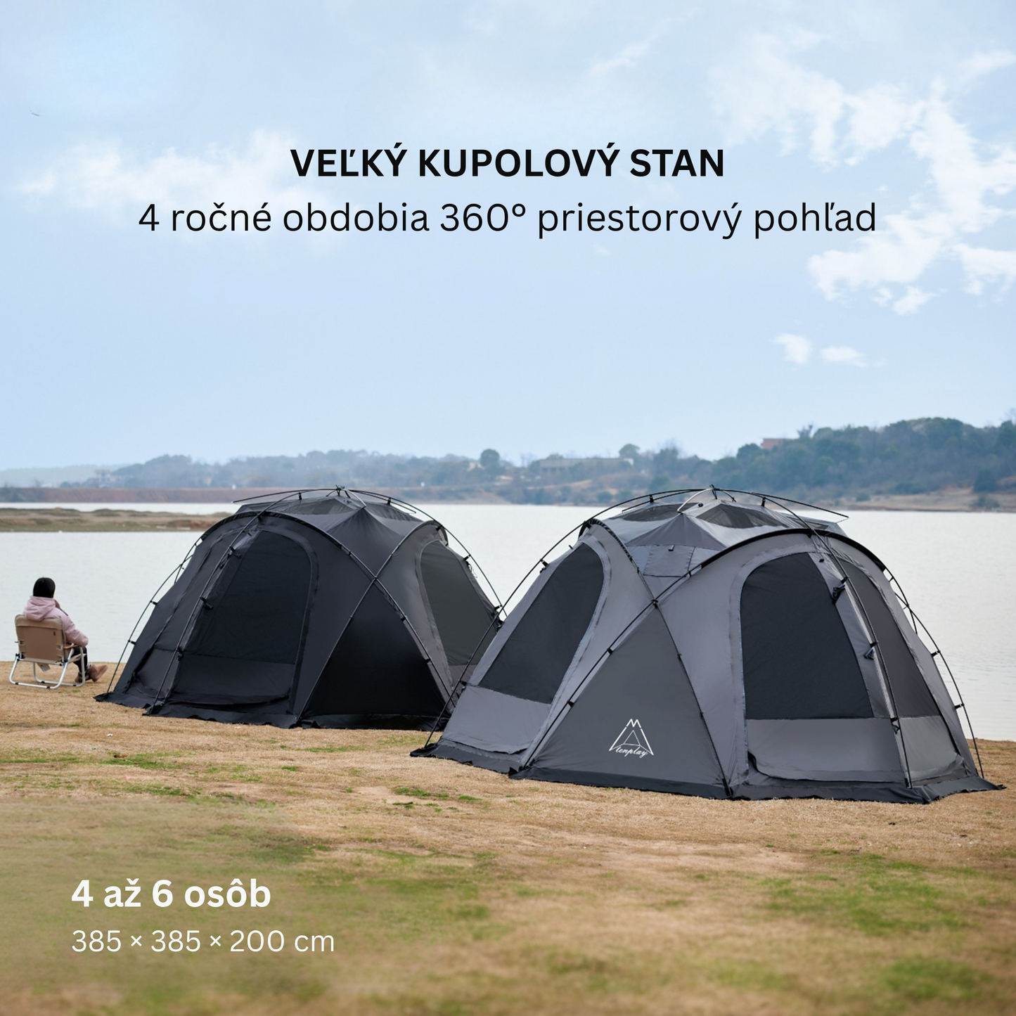 Outdoor Waterproof Hemisphere Dome Camping Tent