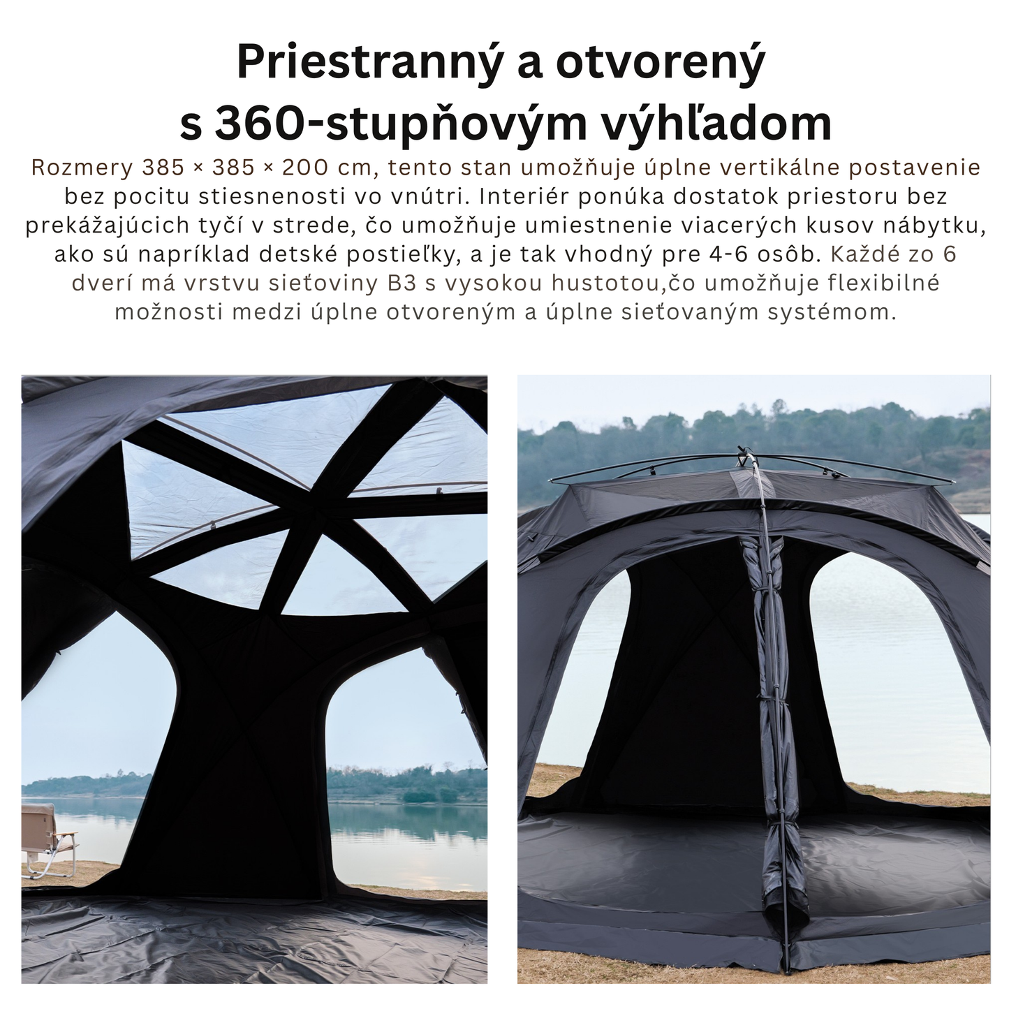 Outdoor Waterproof Hemisphere Dome Camping Tent