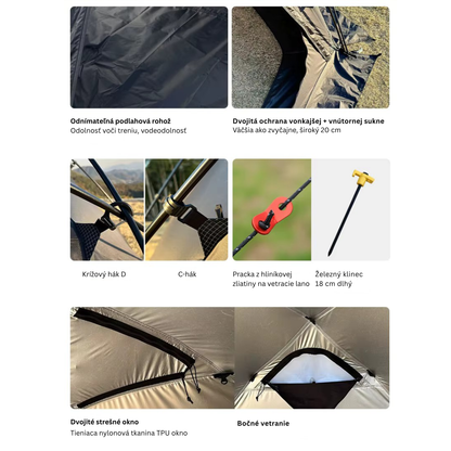 Outdoor Waterproof Hemisphere Dome Camping Tent