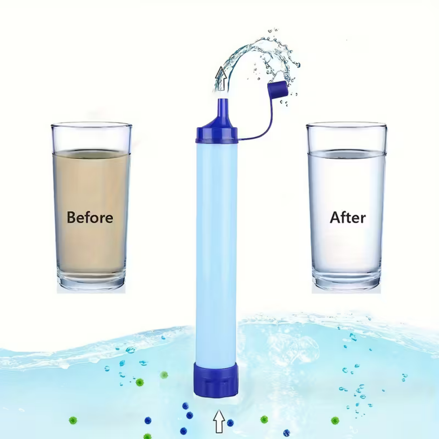 Survival Water Filter Purifying Straw