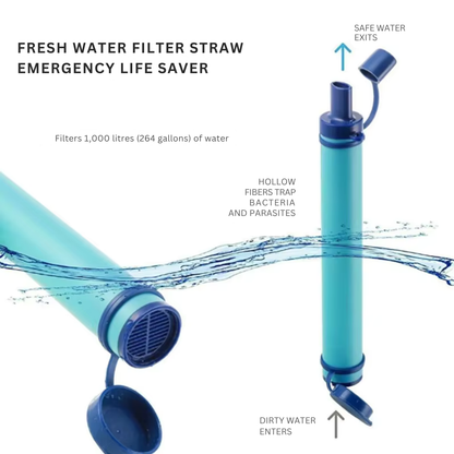 Survival Water Filter Purifying Straw