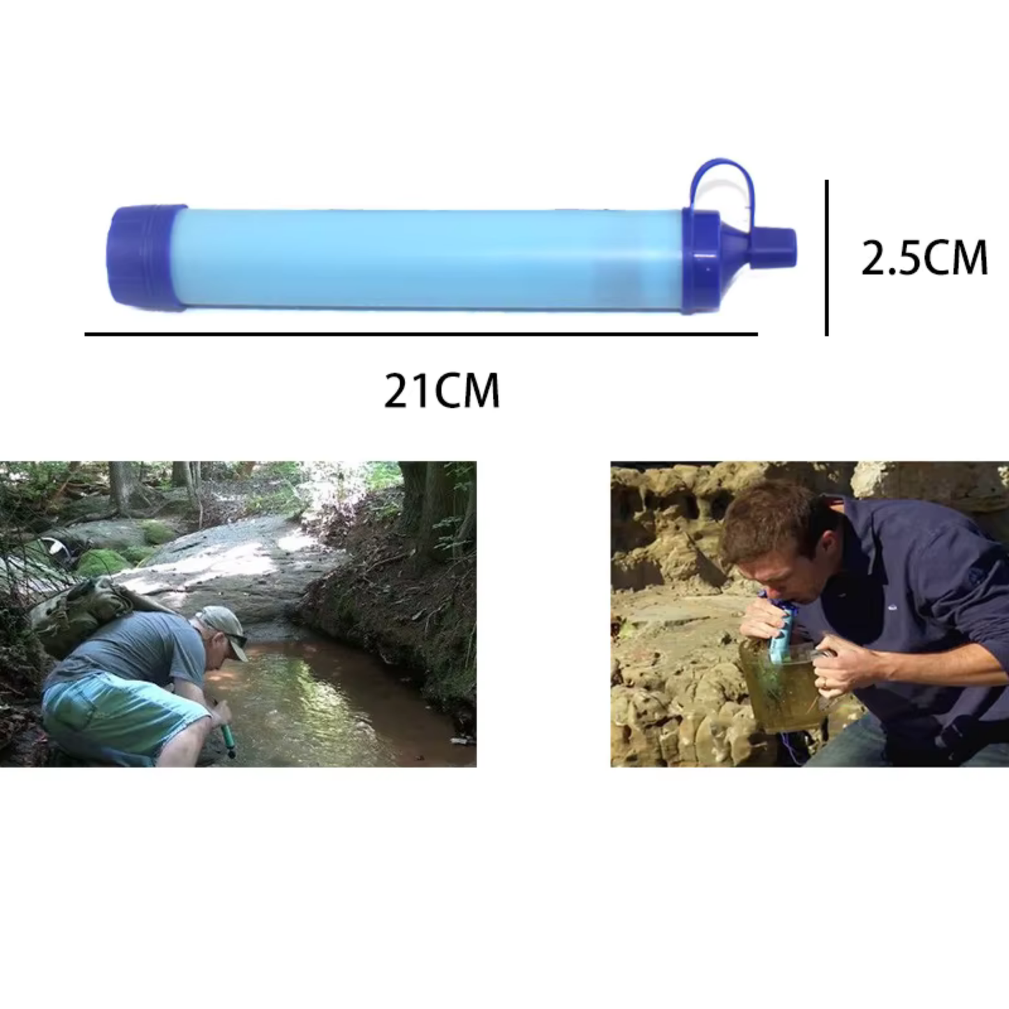 Survival Water Filter Purifying Straw