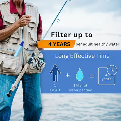 Survival Water Filter Purifying Straw