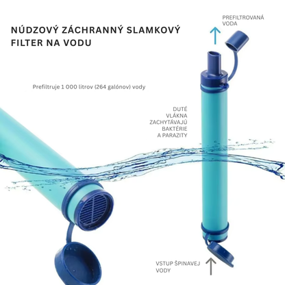 Survival Water Filter Purifying Straw