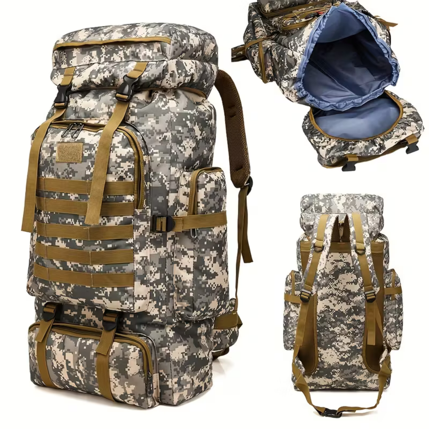 Tactical Military Hiking Backpack 80l