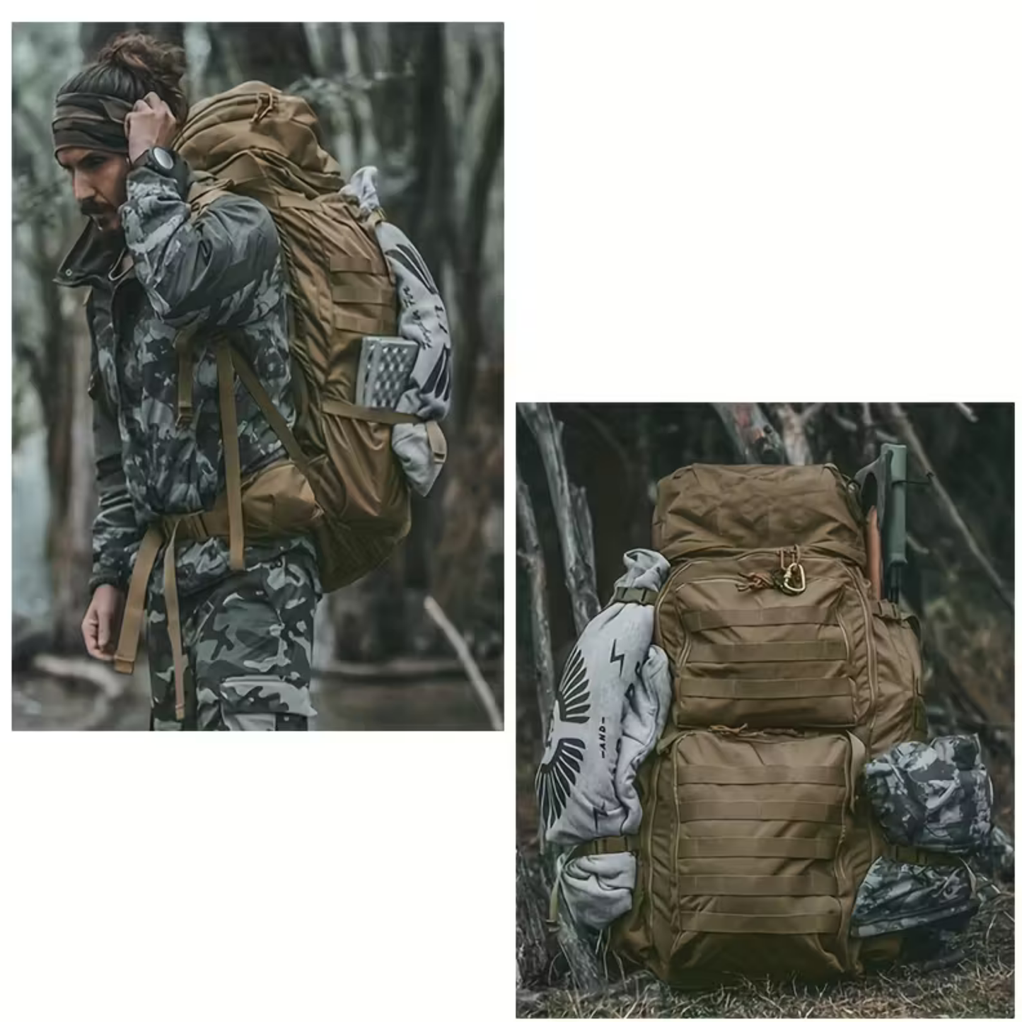 Tactical Military Hiking Backpack 80l