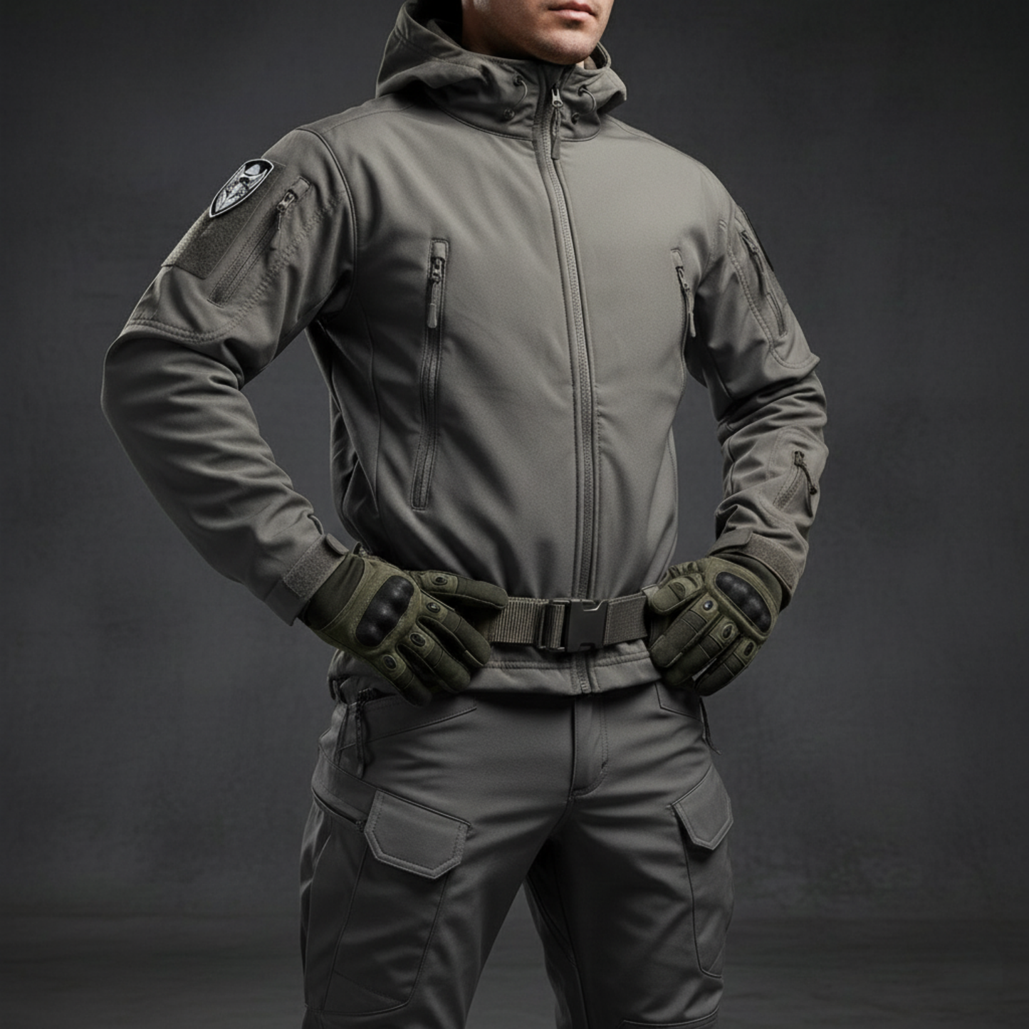 Waterproof Tactical Men’s Soft Shell Jacket & Pants Set