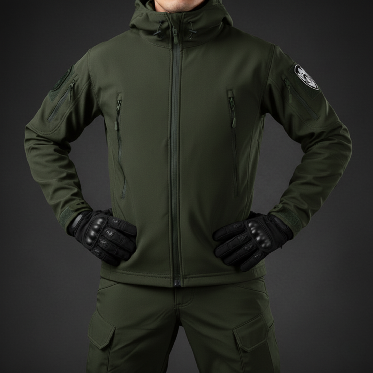 Waterproof Tactical Men’s Soft Shell Jacket & Pants Set