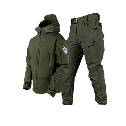 Waterproof Tactical Men’s Soft Shell Jacket & Pants Set
