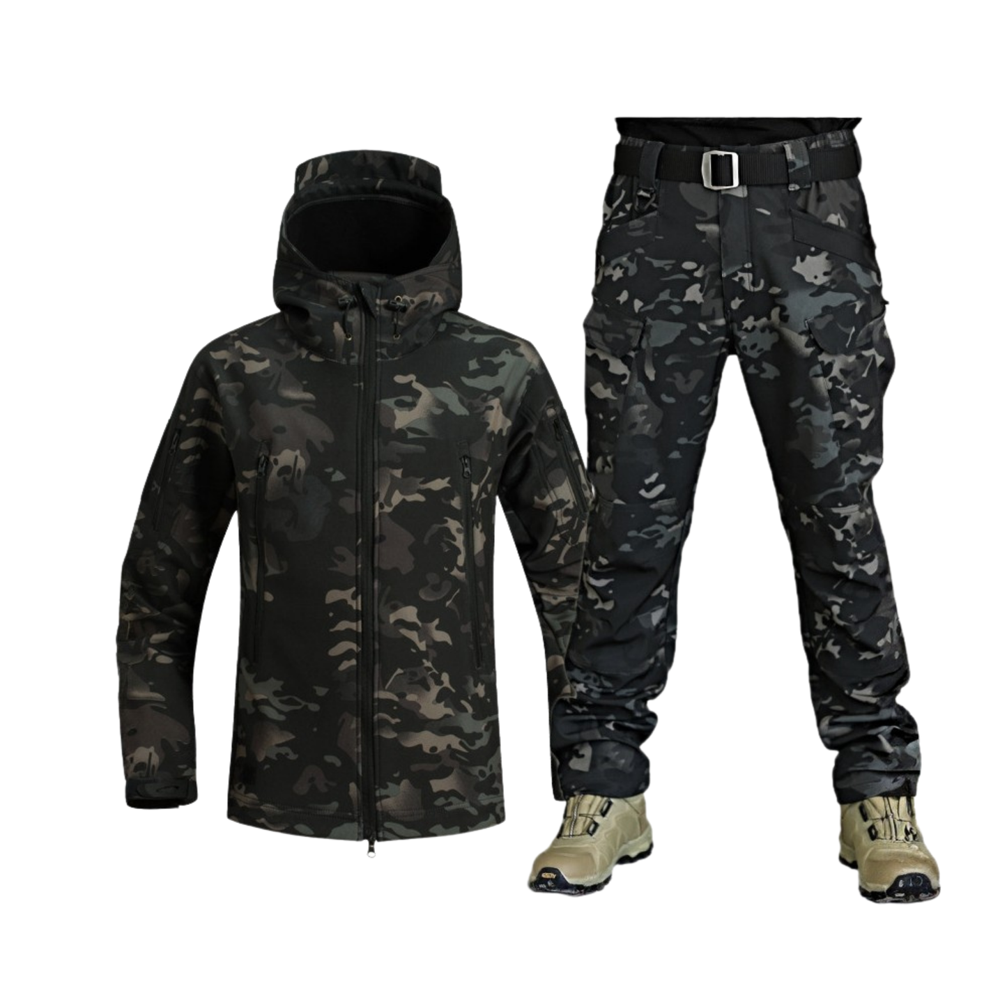 Waterproof Tactical Men’s Soft Shell Jacket & Pants Set