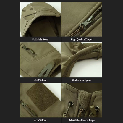 Waterproof Tactical Men’s Soft Shell Jacket & Pants Set