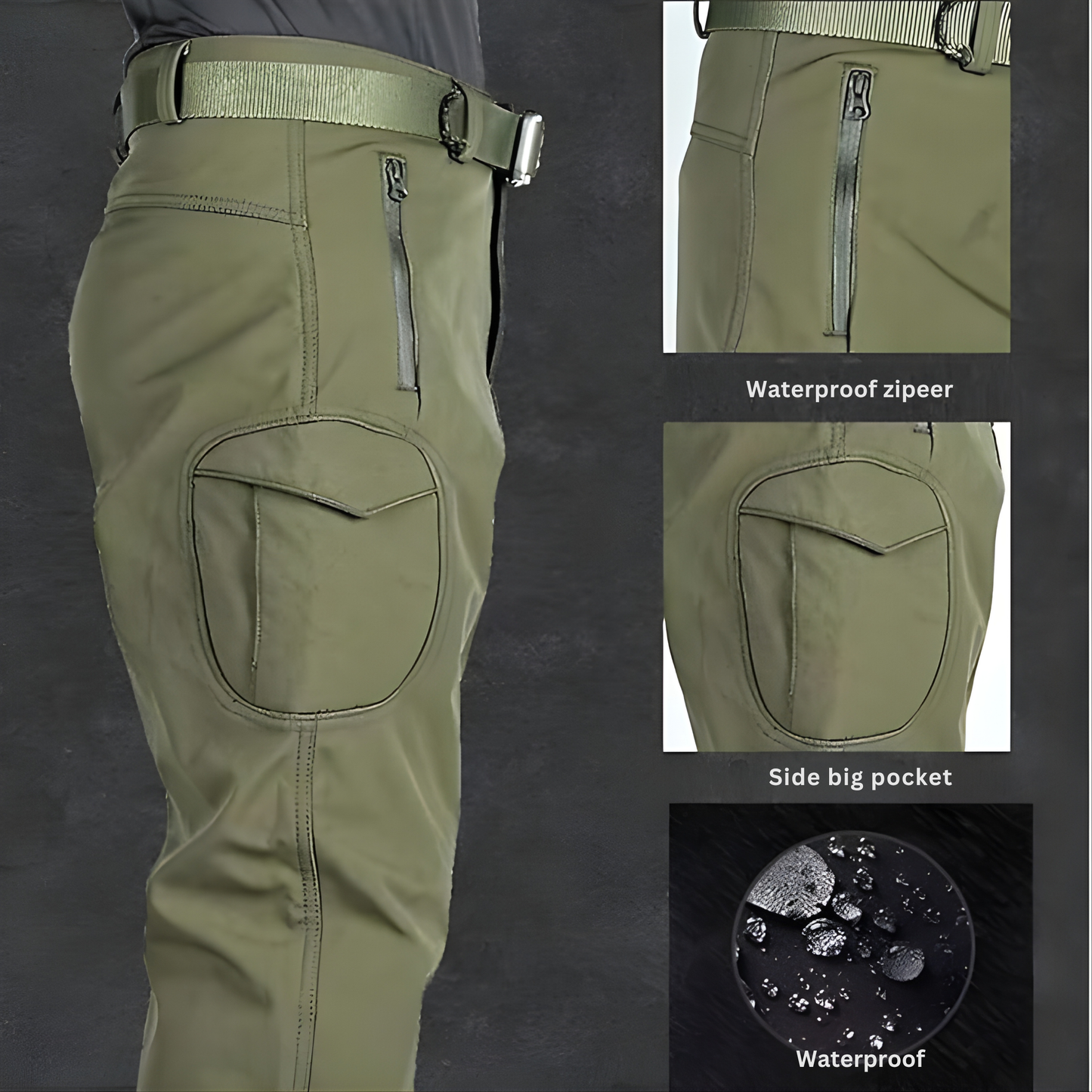 Waterproof Tactical Men’s Soft Shell Jacket & Pants Set