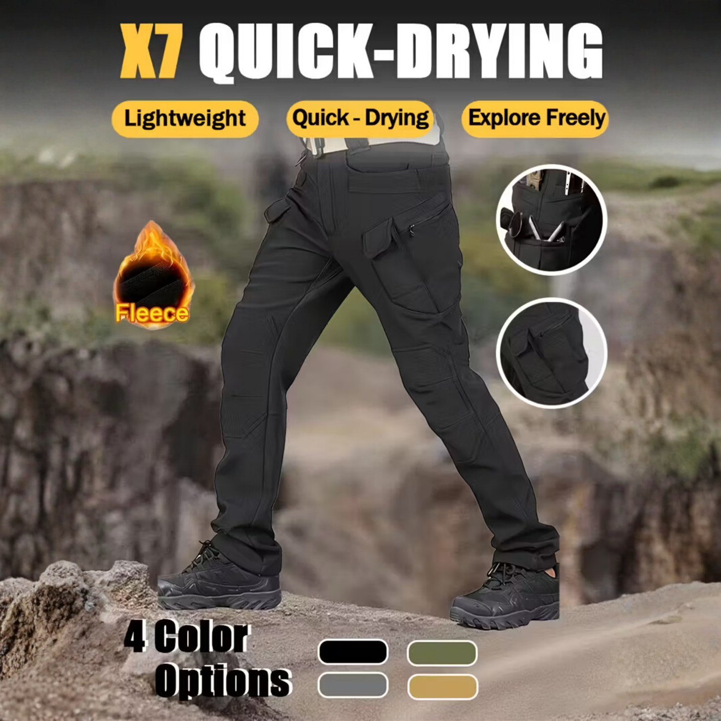 Waterproof Tactical Men’s Soft Shell Jacket & Pants Set