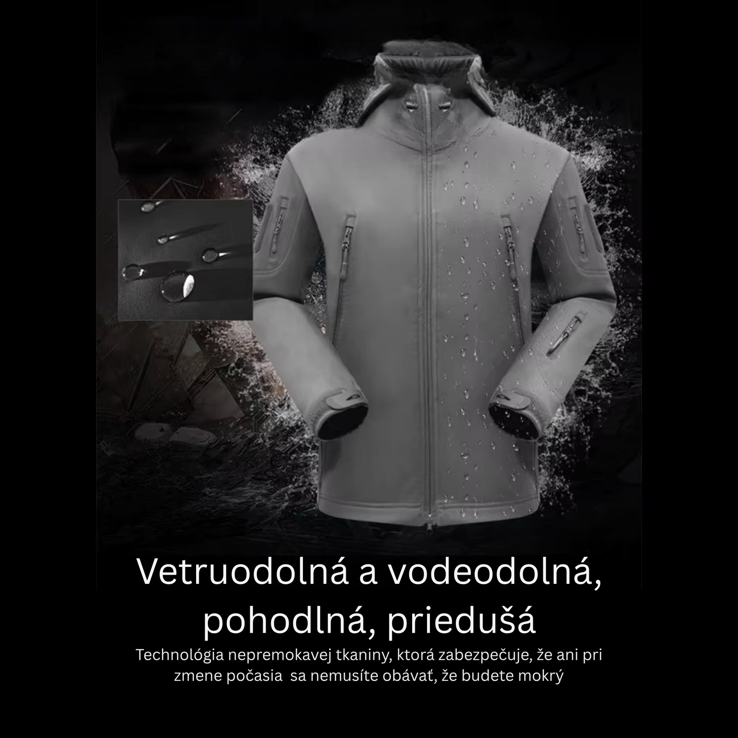 Waterproof Tactical Men’s Soft Shell Jacket & Pants Set